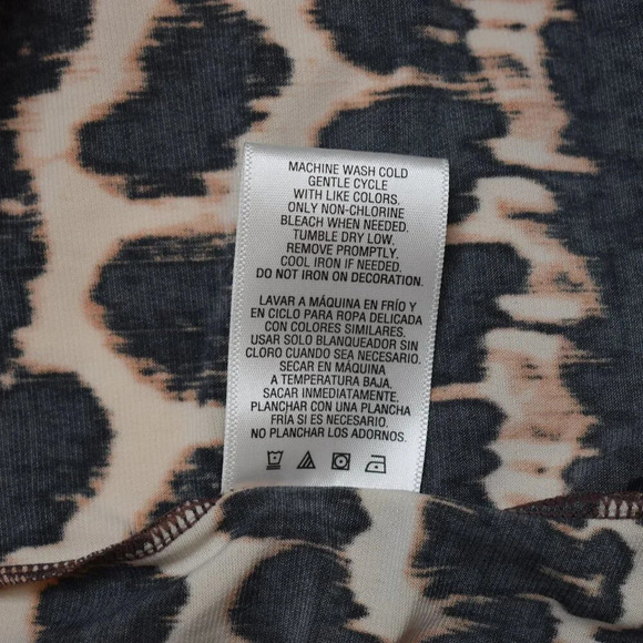 Jaclyn Smith Leopard Maxi Dress Sz XXL Plus Size Faux Wrap Animal Stretch Boho - Picture 9 of 16